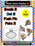 Apples - Shapes - Dot It -Spot It - Push Pin Poke It- Swab