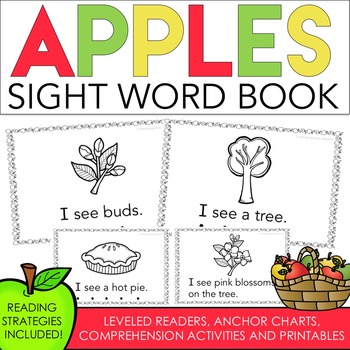 Preview of Apples Sight Word Book