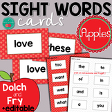 Apples Sight Words Cards