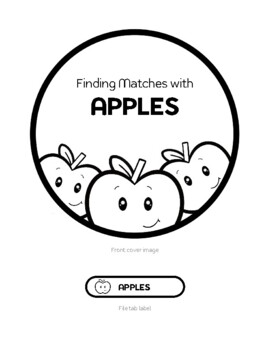 Preview of Apples - Sorting and Matching Printable, Folder Activity