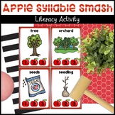 Apple Syllable Activity for Literacy Centers