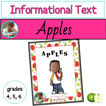 Preview of Apples: Task Cards, Nonfiction passages, Informational Text, & Printables