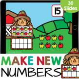 Apples Teen Numbers with Ten Frames: Counting to 20 Kinder
