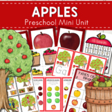 Apples Themed Preschool Math and Literacy Center