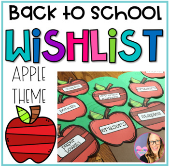 Preview of Apples Wish List for Back to School Night