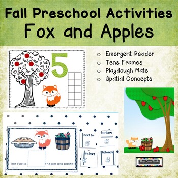 Preview of Fall Preschool Activities Adapted Reader Spatial Concepts Tens Frames