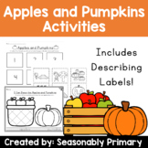 Apples and Pumpkins Activities | Sequencing, Writing, and 