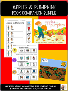 Preview of Apples and Pumpkins Adapted Book Companion BUNDLE