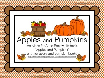 Preview of Apples and Pumpkins - Questions, Answers, and Activities