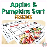 Apples and Pumpkins Sort REAL PICTURES   ( Autism - Work T