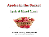Apples in the Basket Lyric and Chord Sheet