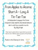 Apples to Acorns: Discriminating Between Long and Short A