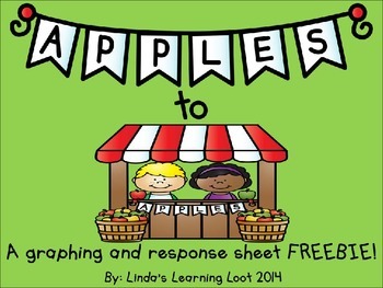 Preview of Apples to Apples: A Picture Graphing FREEBIE with Writing Resources