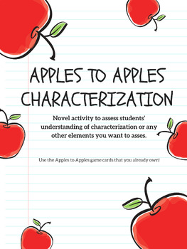 Preview of Apples to Apples Characterization