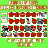 Apples to Apples Inspired SAT Vocabulary Weekly Practice -