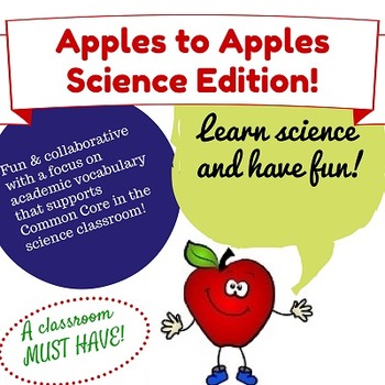 Preview of Apples to Apples Science Inquiry Game | Middle School Science Games