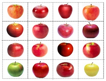 types of apple chart