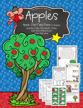 Preview of Apples with The Apple Star Fairy Poem and Craftivity