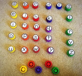 Applesauce Tops Alphabet Manipulative Freebie by The Multicultural ...