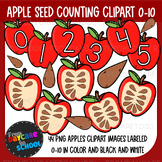 Appleseed Counting Clipart