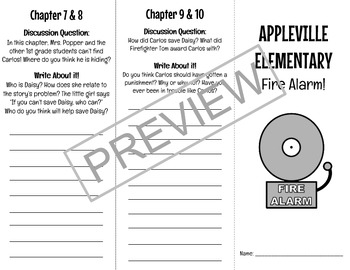 Preview of Appleville Elementary: Fire Alarm Reader's Response Booklet