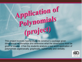 Preview of Application of Polynomials (project)