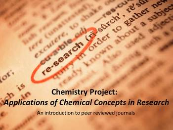 Preview of Applications of Chemistry Research Project