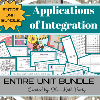 Preview of Applications of Integration - Calculus - Entire Unit Bundle