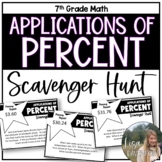 Applications of Percent Scavenger Hunt Activity for 7th Gr