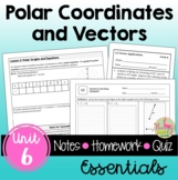 Polar Coordinates and Vectors Essentials with Lesson Video