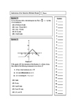 Applications of the Derivative (Multiple Choice)