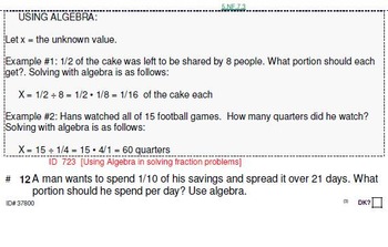 Preview of HS [Remedial] Applied Math II UNIT 3: Real World probs (4 worksheets;7 quizzes)