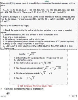 Preview of HS [Remedial] Applied Math I UNIT 7: Pythagorus+ (4 worksheets;7 quizzes)