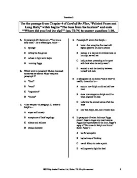 Lord Of The Flies Chapter 4 English Skills Worksheet 2 By Applied