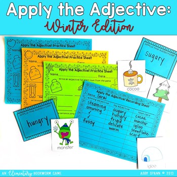 Preview of Winter Game for Adjectives and Descriptive Writing