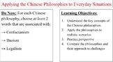 Applying Chinese Philosophies to Everyday Scenarios