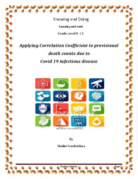 Preview of Applying Correlation Coefficient to provisional death counts due to Covid 19