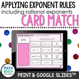 Applying Exponent Rules Including Rational Exponents for G