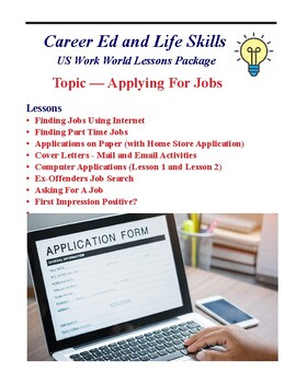 Preview of Job Hunt:  Applying For Jobs Package