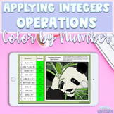 Applying Integer Operations | Color by Number | TEKS 6.3D