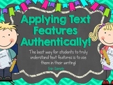 Applying Non-Fiction Text Features { Create your own text! }