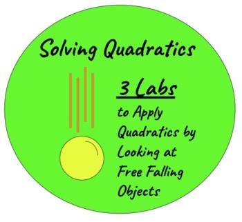 Preview of Applying Quadratics: (3) Free Falling Object Labs