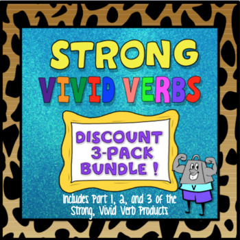 Preview of Strong, Vivid Verbs Discount 3-Pack Bundle