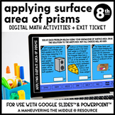 Applying Surface Area of Prisms: 8th Grade Digital Math Activity