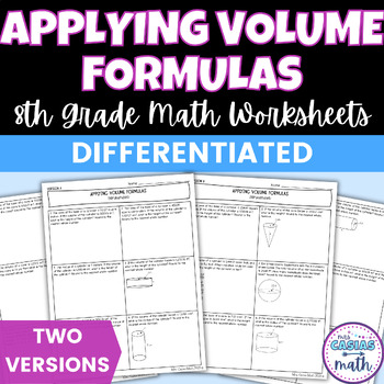 solving problems with volume formulas