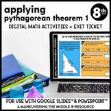 Applying the Pythagorean Theorem (set 1) Digital Math Acti