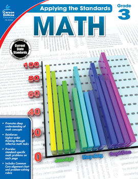 Preview of Applying the Standards Math Workbook Grade 3 Printable 104849-EB