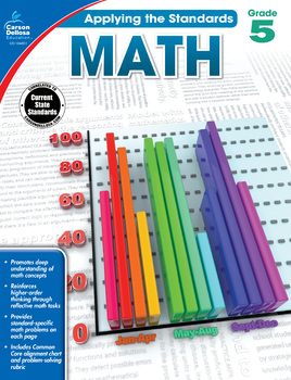 Preview of Applying the Standards Math Workbook Grade 5 Printable 104851-EB