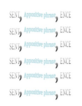 Preview of Appositive Phrase graphic