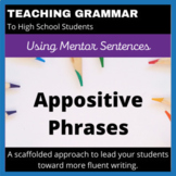 Appositive Phrases Lesson With Mentor Sentences